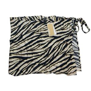 MICHAEL Michael Kors Short Pareo Cover Up Shimmer Tiger Medium/Large New